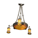 Lustre pâte de verre muller freres luneville