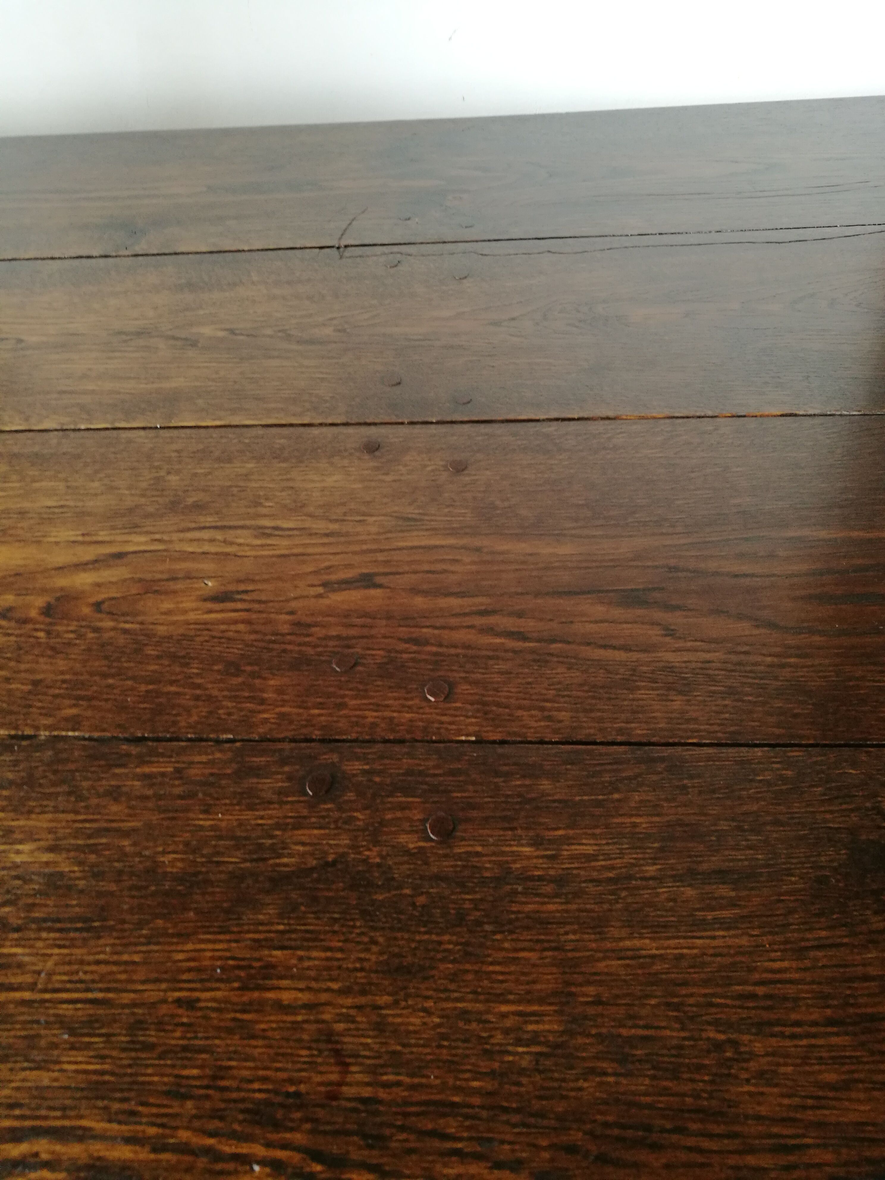 Massive oak farm table