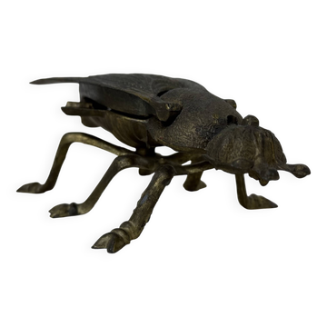 Brass ash tray fly shaped vintage , 1970s