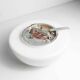 1960 Round white opaline