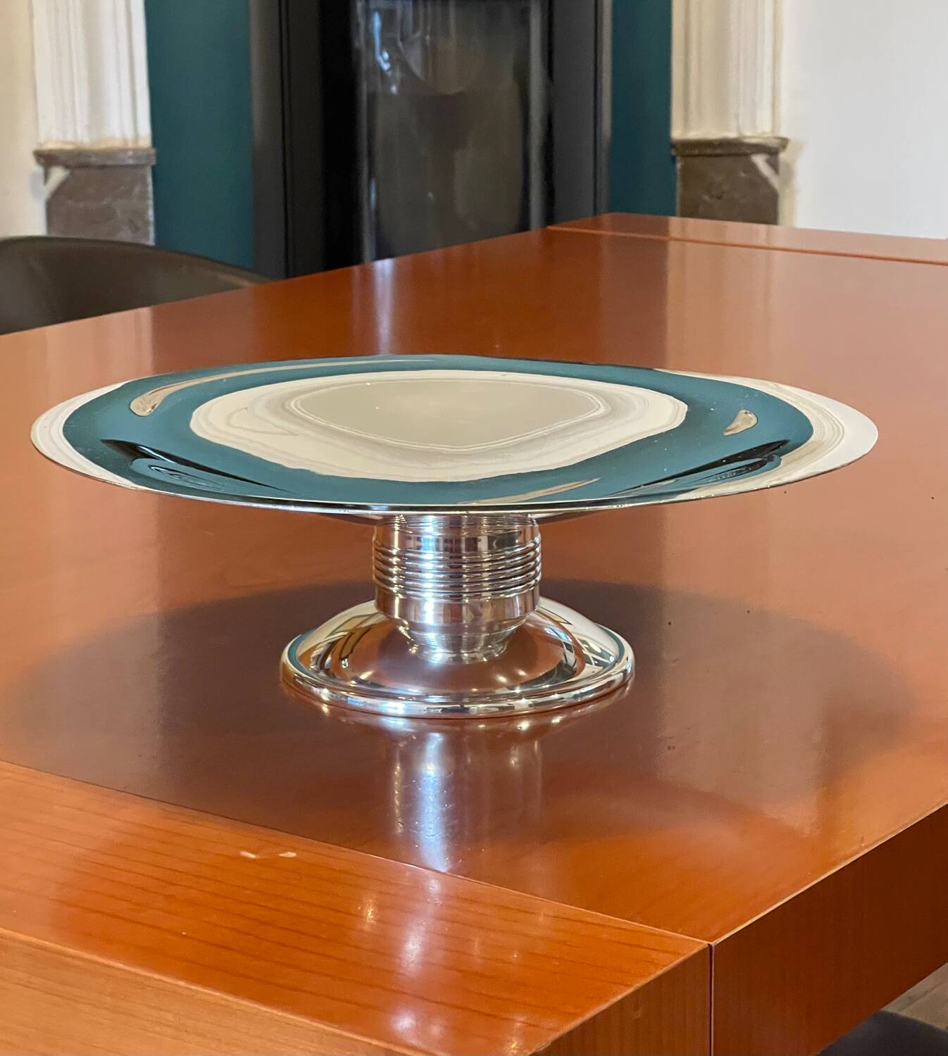 Christofle Alfenide ,coupe  d’époque art déco Luc lanel