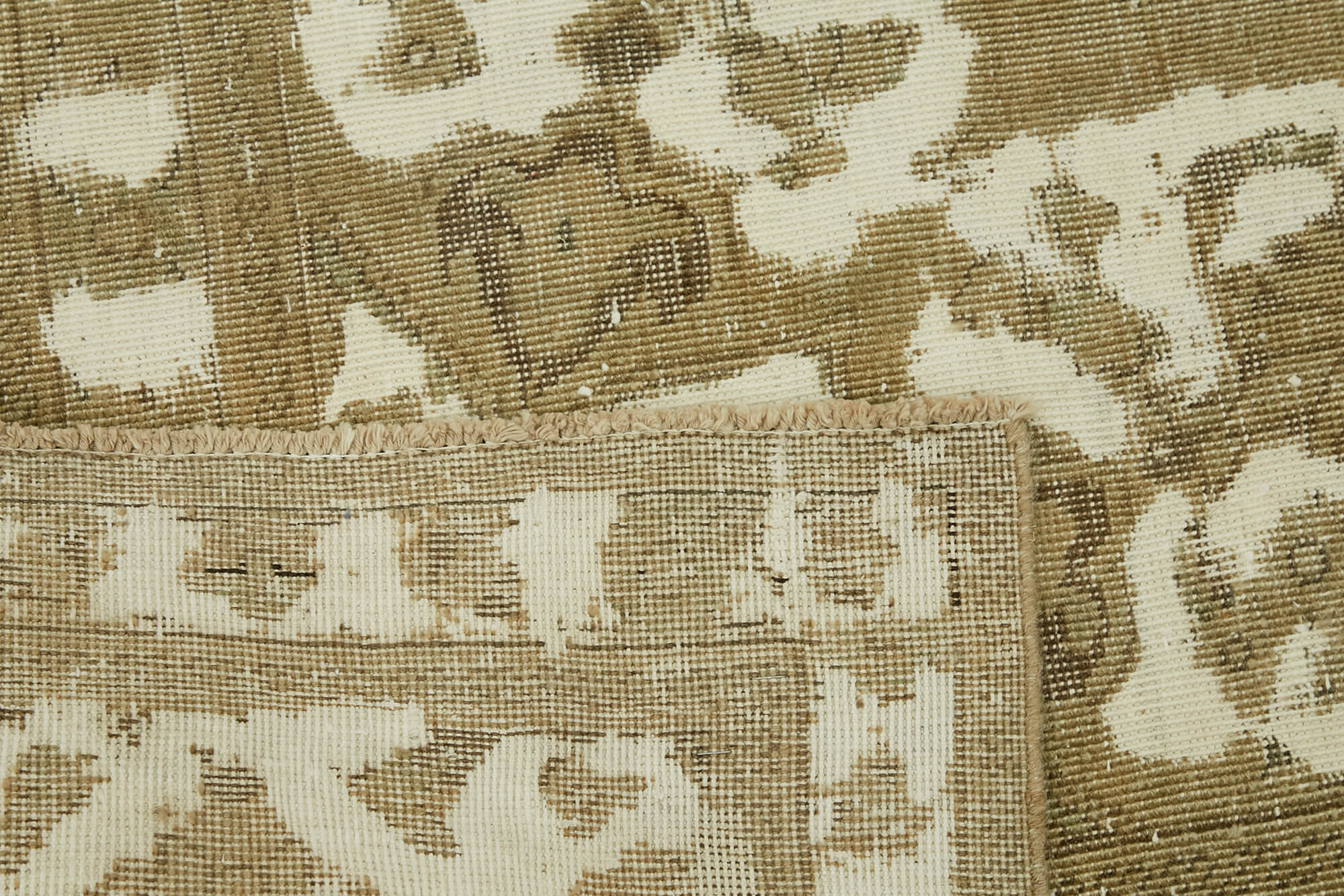 Handmade Turkish Contemporary 1980s 293 cm x 380 cm Beige Wool Carpet