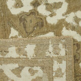 Handmade Turkish Contemporary 1980s 293 cm x 380 cm Beige Wool Carpet