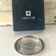 Silver plated butter dish with crystal insert by Ercuis, original box