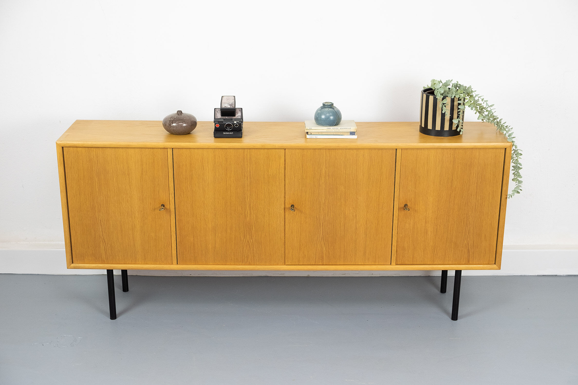 Mid-century light oak sideboard from wk furniture, 1970s