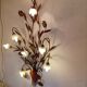 Florentine applique, floral and botanical, copper.