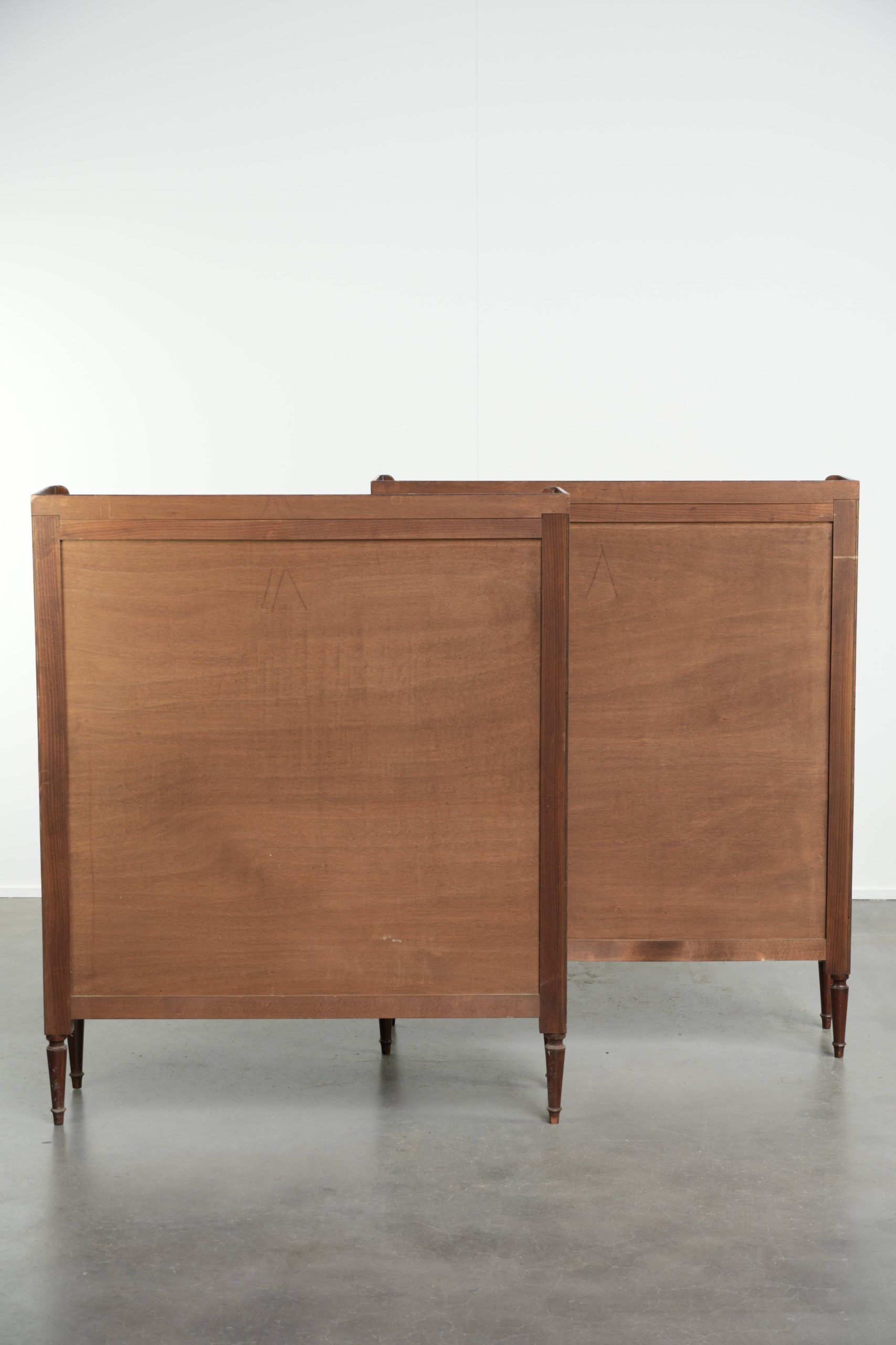 Set of two antique English bookcases/shelving units from the 19th century