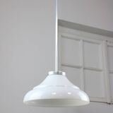 Mid-century Italian Aluminum and Glass Pendant Lamp