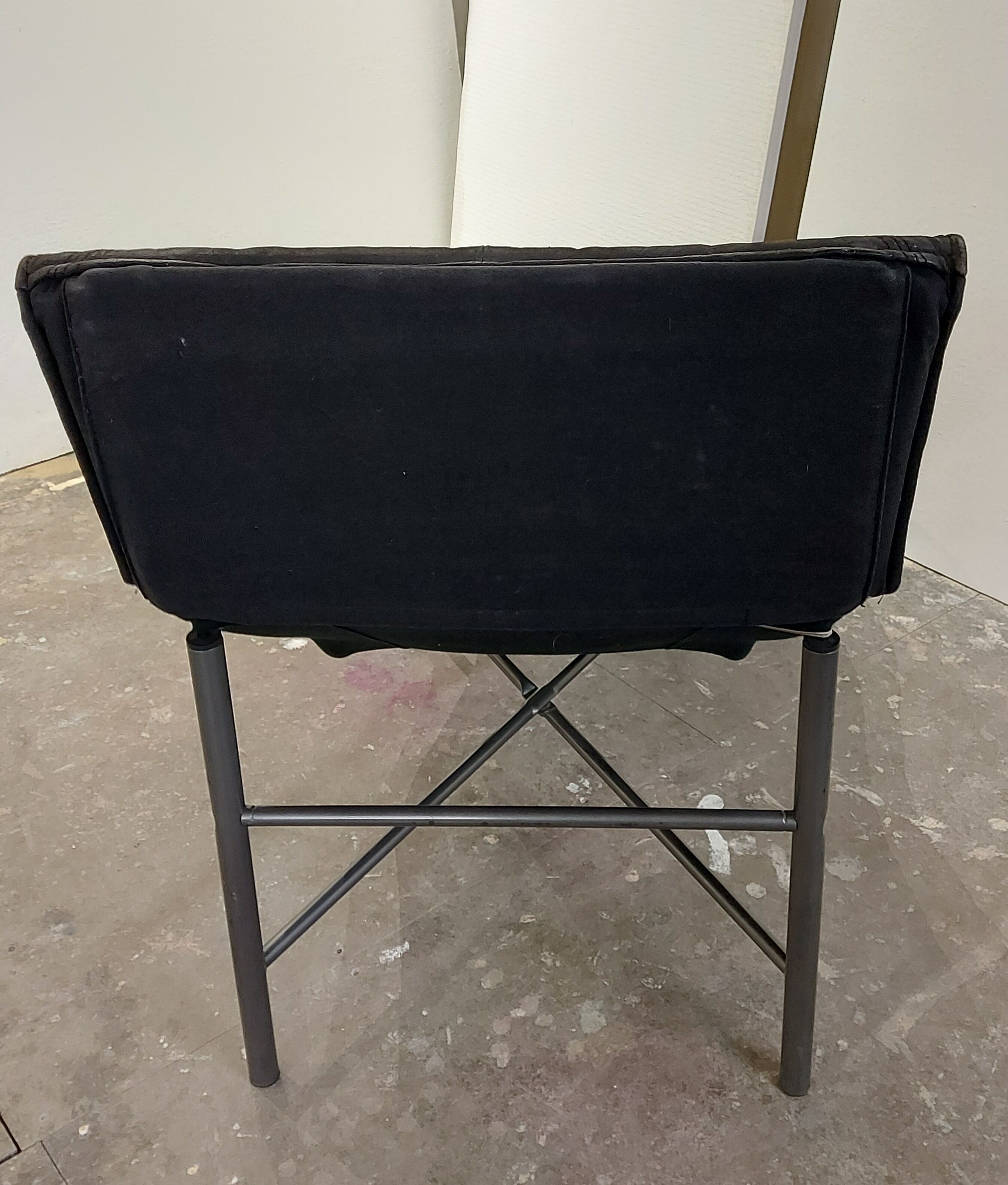 Vintage Skye leather lounge armchair by Tord Björklund for Ikea, 1980