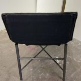 Vintage Skye leather lounge armchair by Tord Björklund for Ikea, 1980