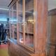 Large, generously sized solid oak display case