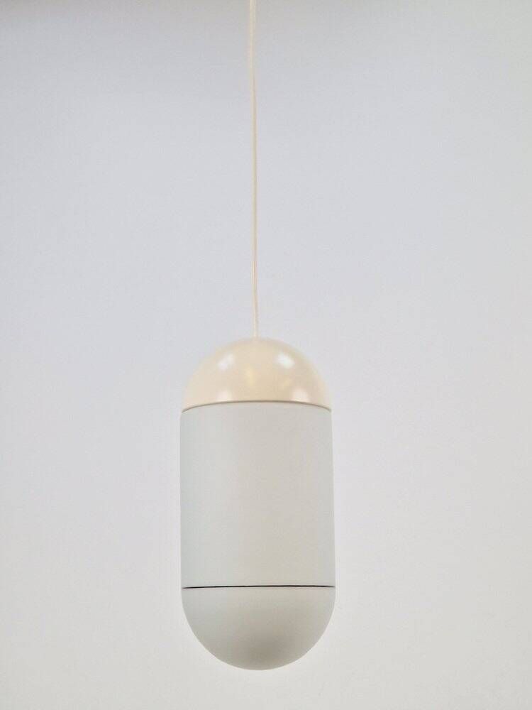 Vintage Pill Pendant Lamp in Milk Glass from Peill & Putzler, Germany, 1960s