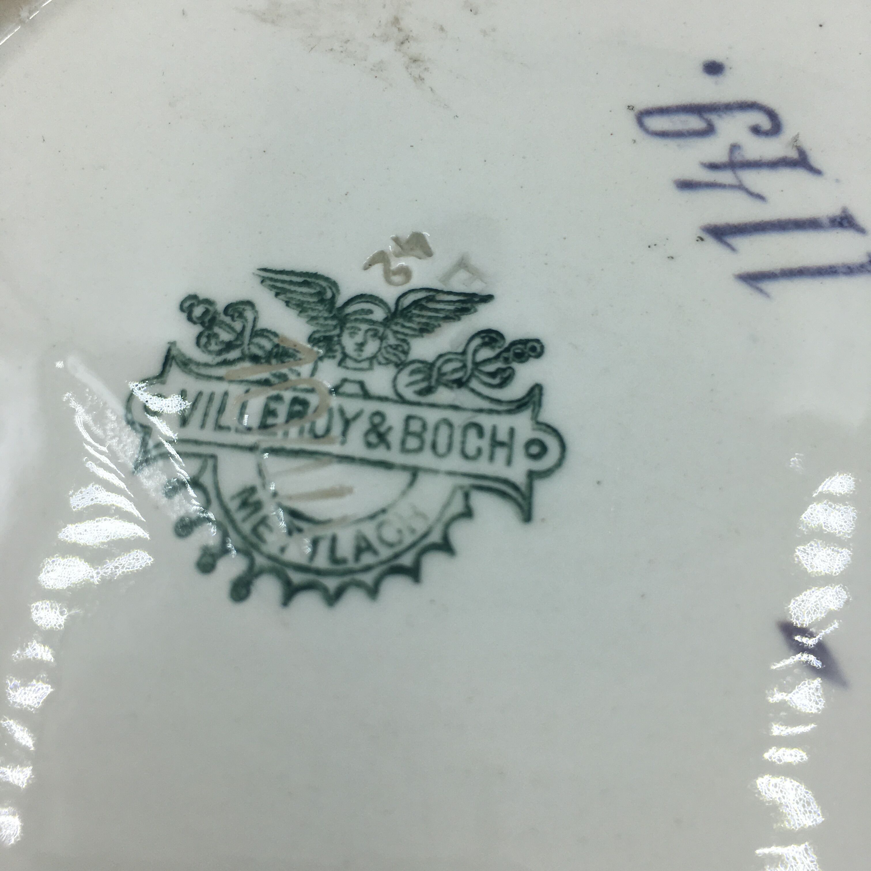 Plate Villeroy&Boch blue thistle