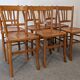 Set of 6 bistro chairs by Luterma, 50s/60s