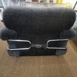 Pair of vintage italian design armchairs from the 70s