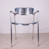 Aluminium stackable chair by Jorge Pensi for Amat 3, 1980