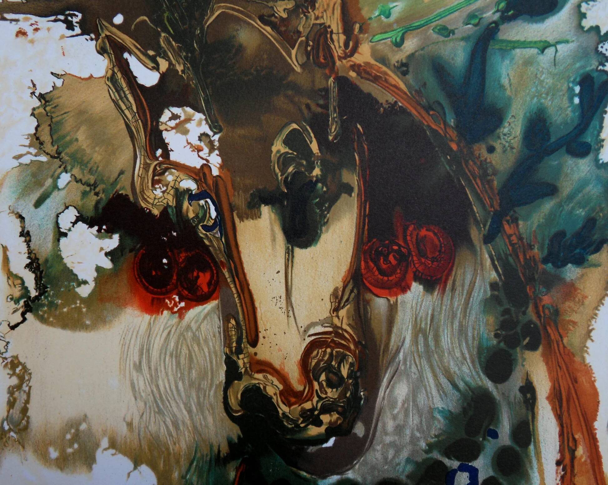 Salvador Dali: Horses, Bucephalus - Signed lithograph