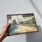 Petit tableau impressionniste paysage