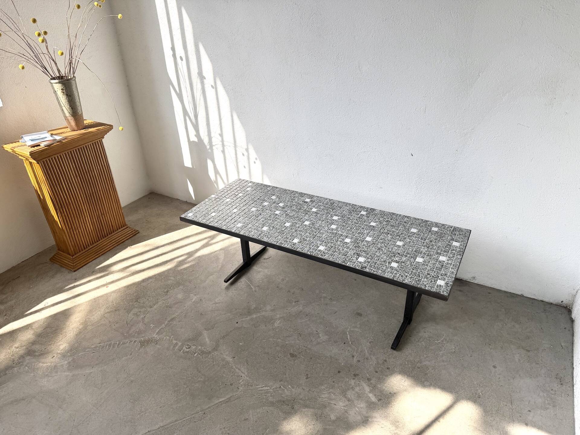 Modernist coffee table with ceramic mosaic, Lilienthal, 1960s.