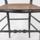 Cane chair in turned and blackened wood. Napoleon III.