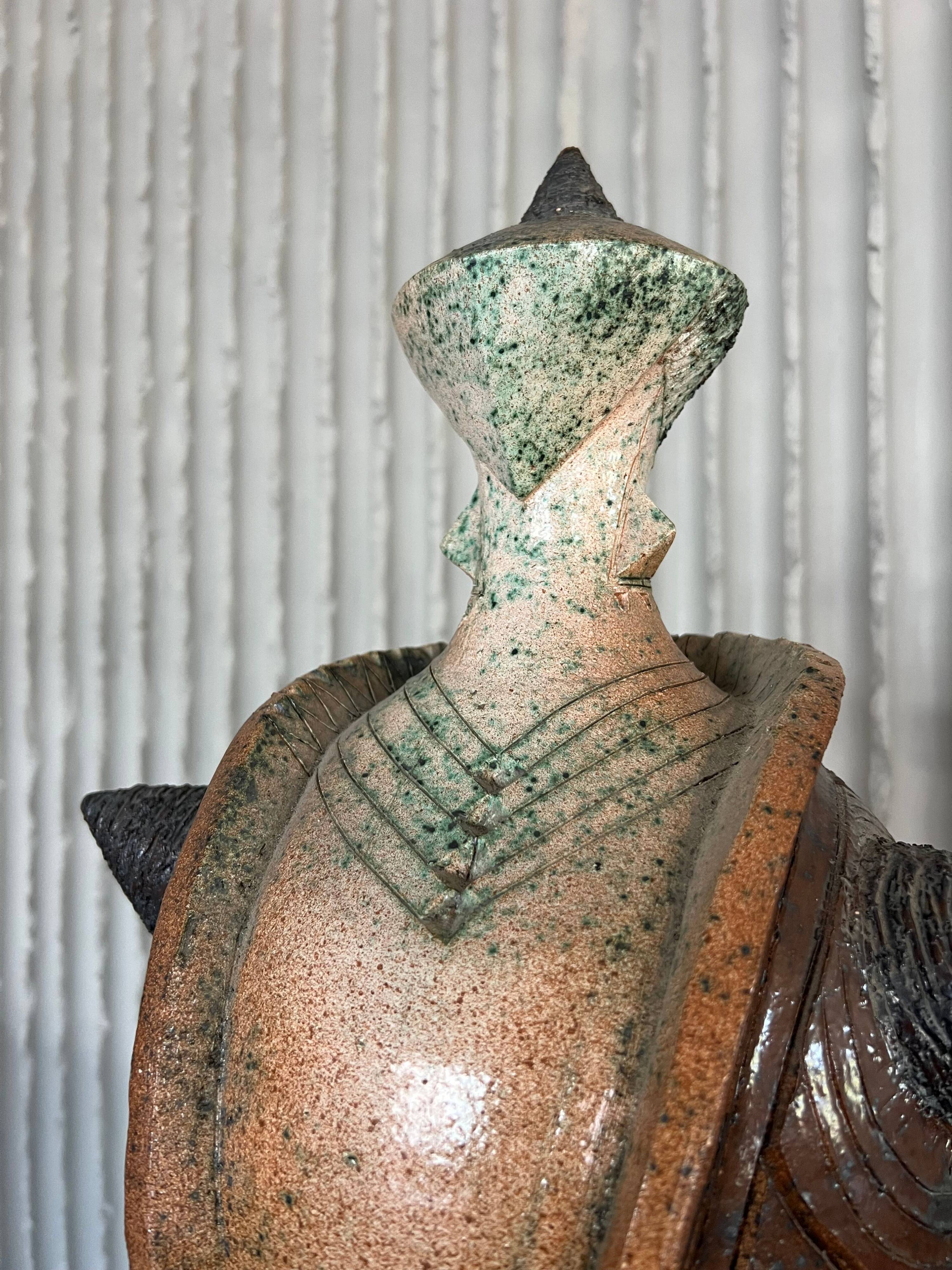 XXL (40-80cm) ceramic chess set by Maria Kenarova