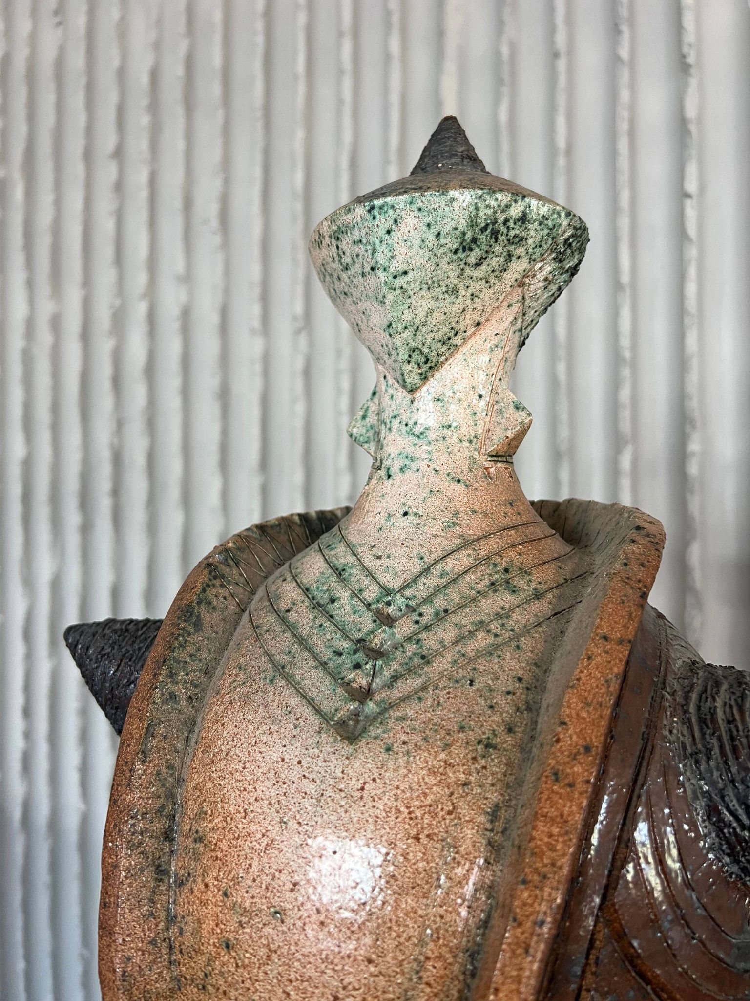 XXL (40-80cm) ceramic chess set by Maria Kenarova