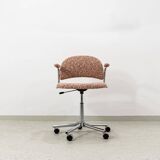 Chaise de bureau vintage de Kovona en tissu Kvadrat, années 1990.