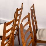 Set of 2 Danish Dining Chairs made of Teak and Beige Upholstery, circa 1960