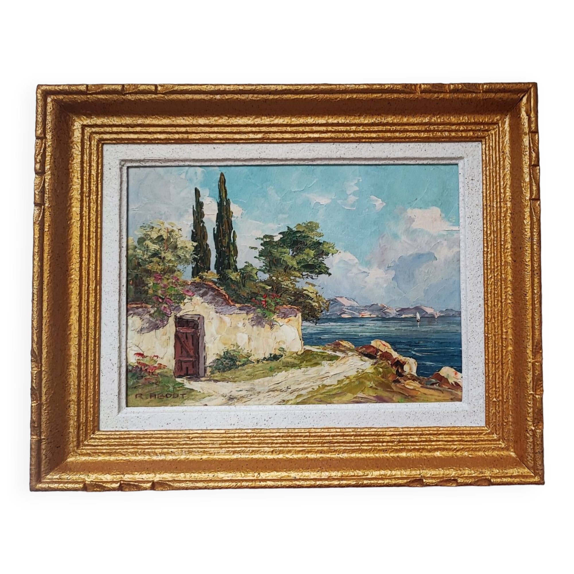 Oil painting by Raoul About