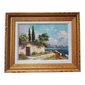 Oil painting by Raoul About