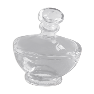 Bottle with cap, decanter, thick glass, original shape