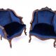 Paire de fauteuils anciens, France, seconde moitié du XIXe siècle. Après restauration.