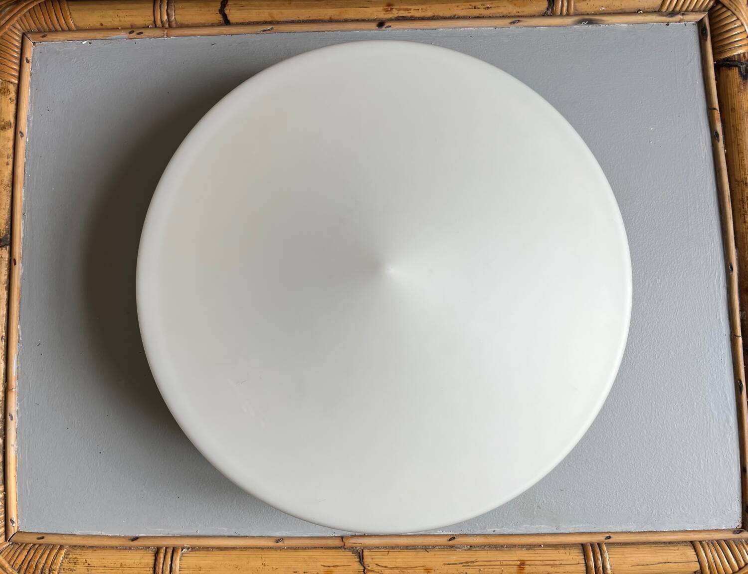 Large circular ceiling light Space Age