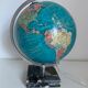 Vintage globe 1976 terrestrial Taride glass marble world map - 30 cm