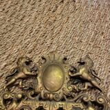 Miroir bougeoirs en bronze 18x46cm