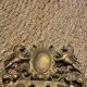 Miroir bougeoirs en bronze 18x46cm