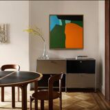 Abstract on canvas 50x50cm signed Bodasca