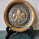 Coupelle, vide poche fleur de lys en bronze