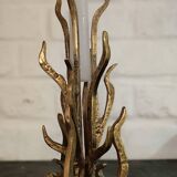 Brutalist Bronze Sculpture Candle Holder or Vase by Heinz Goll