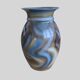 Large glazed stoneware vase signed JM – Jean-Marie Delahaye – 30 cm