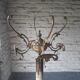 Italian coat rack brass and onyx
