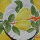 Dessert plates "lemon" in slipware