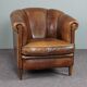 Fauteuil club en cuir de mouton