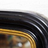Napoleon III black and gold mirror