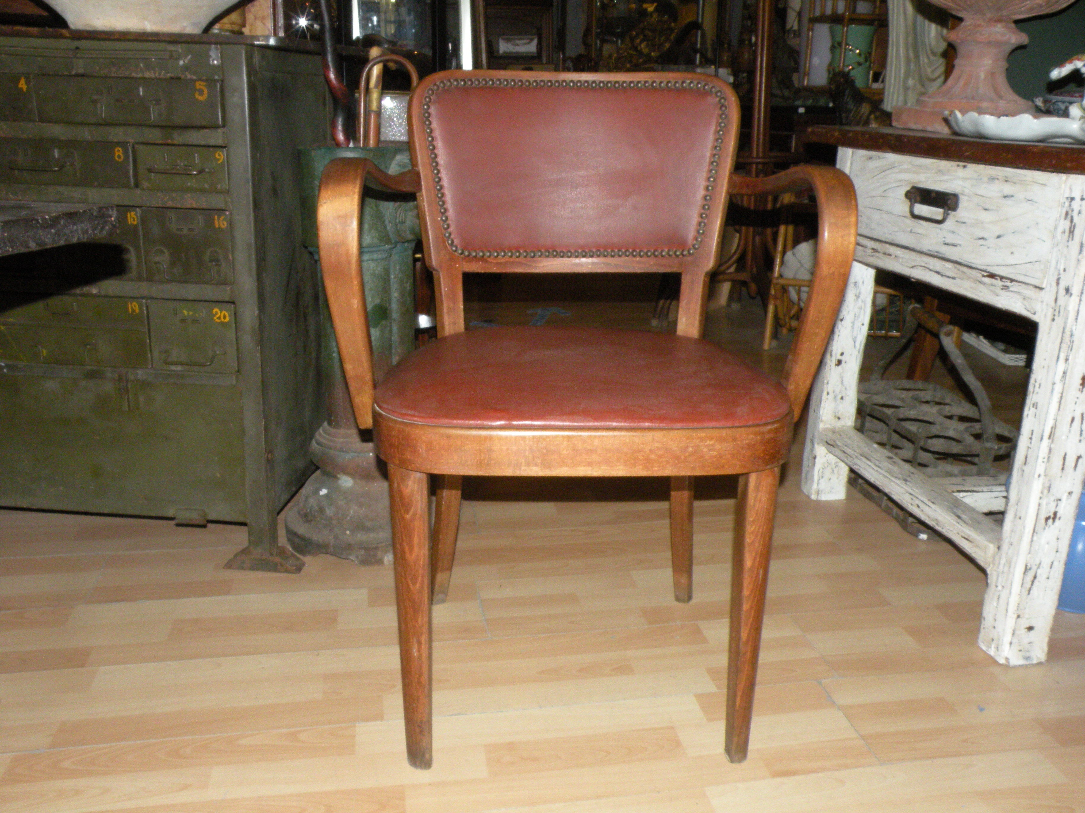 Fauteuil Thonet, bois courbé 1940, 1950