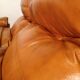 Lot of cognac "Marsala" leather sofas by Michel Ducaroy for line Roset 1970