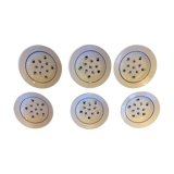 Six assiettes creuses decor Claudius des faienceries de Badonviller, années 50/60