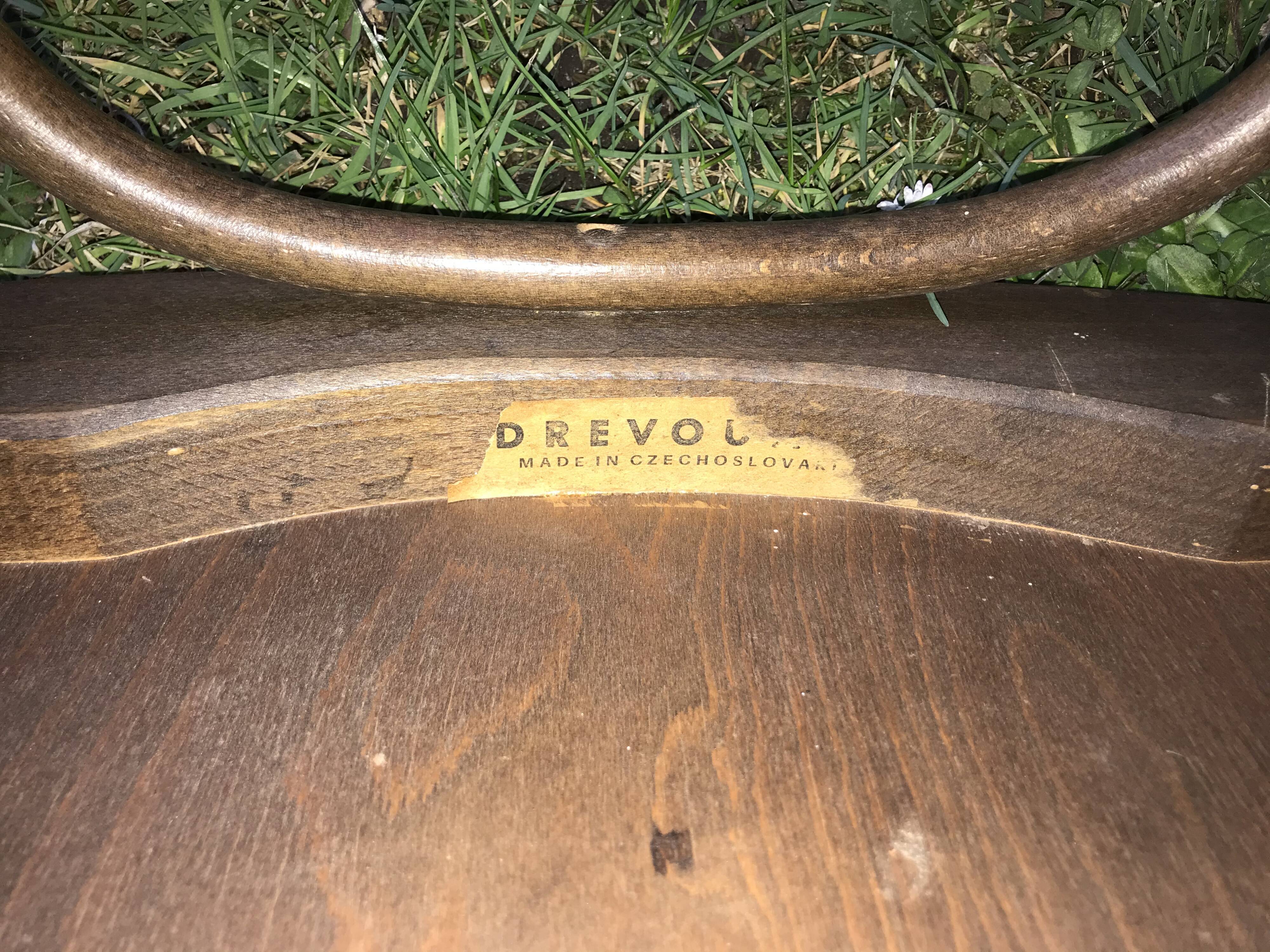 Series of 4 mismatched bistro chairs