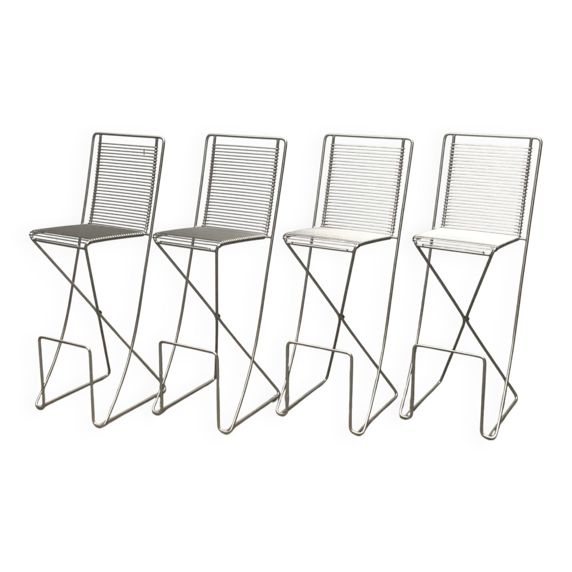 Kreuzschwinger Bar Stools 2nd Generation German by Till Behrens for Till Behrens Systeme, 2000s, set of 4