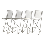 Kreuzschwinger Bar Stools 2nd Generation German by Till Behrens for Till Behrens Systeme, 2000s, set of 4